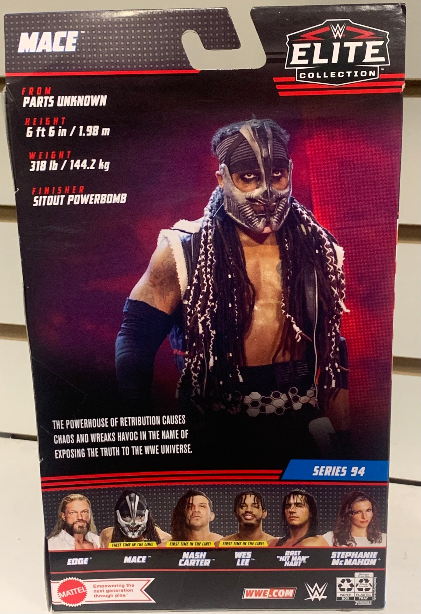 Mace (Retribution) SIGNED WWE Elite Series 94 Action Figure COA