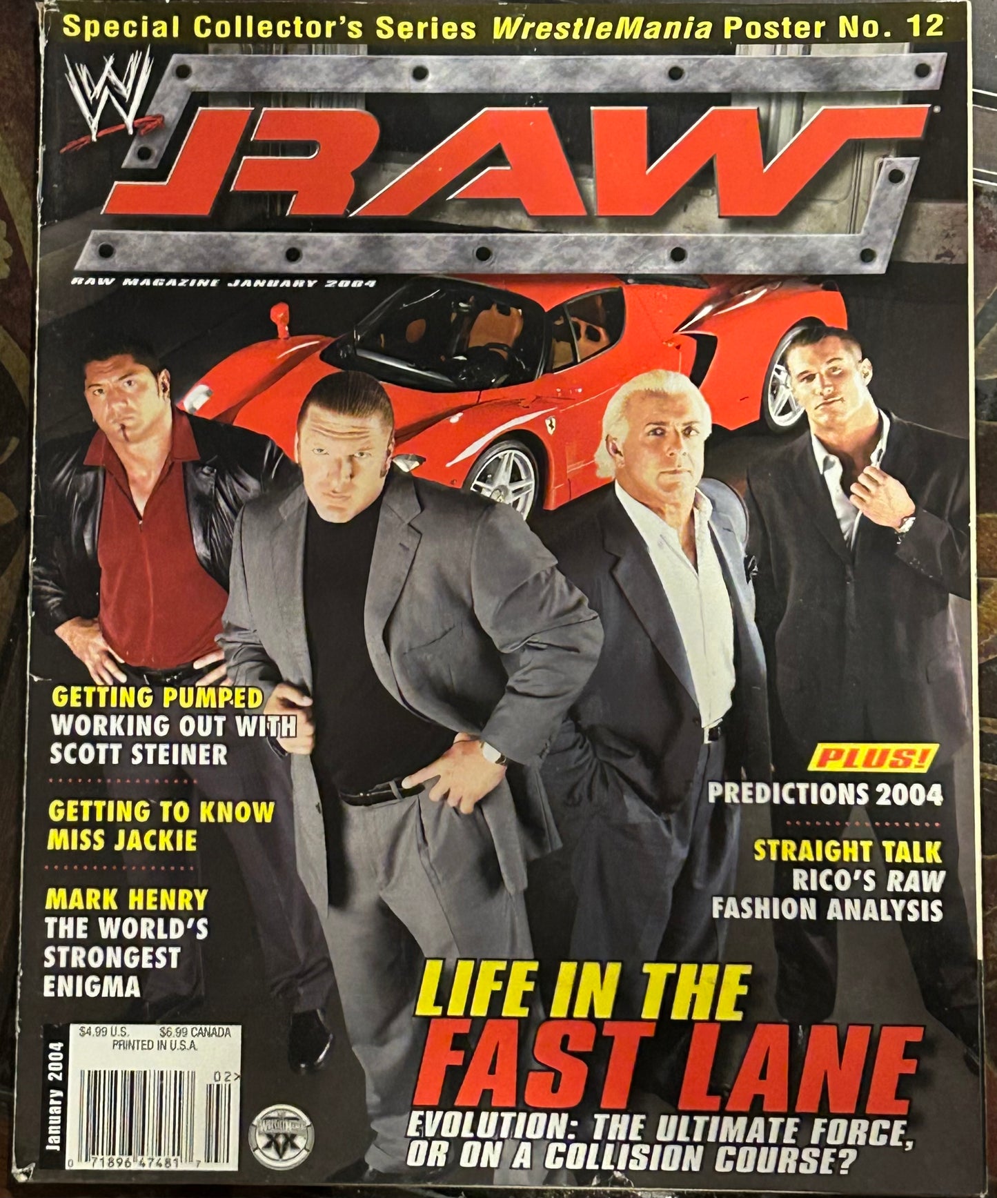 * WWE RAW Magazine January 2004 (EVOLUTION)
