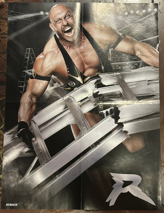 * AJ Lee/ Ryback WWE Double Sided Color Poster