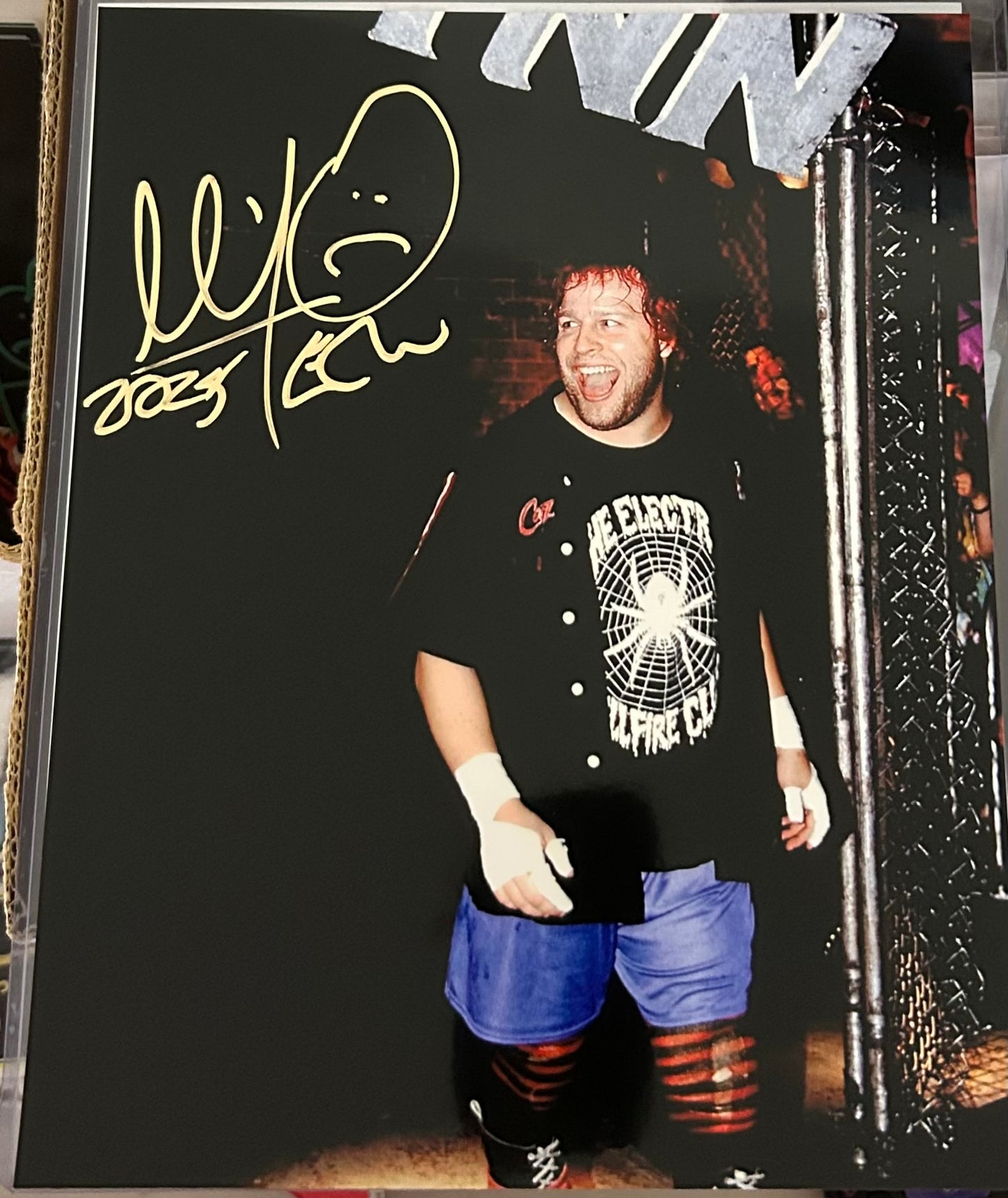 Mikey Whipwreck Signed ECW 8x10 Color Photo (Comes w/COA)