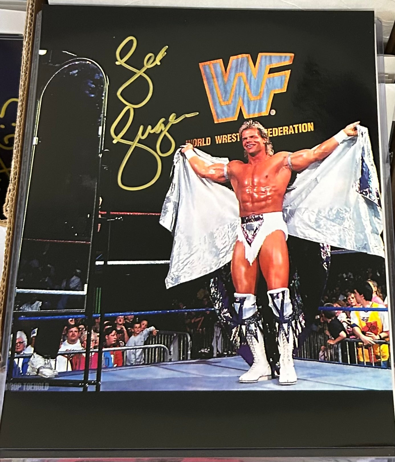 Lex Luger Signed 8x10 Color Photo (Comes w/COA)