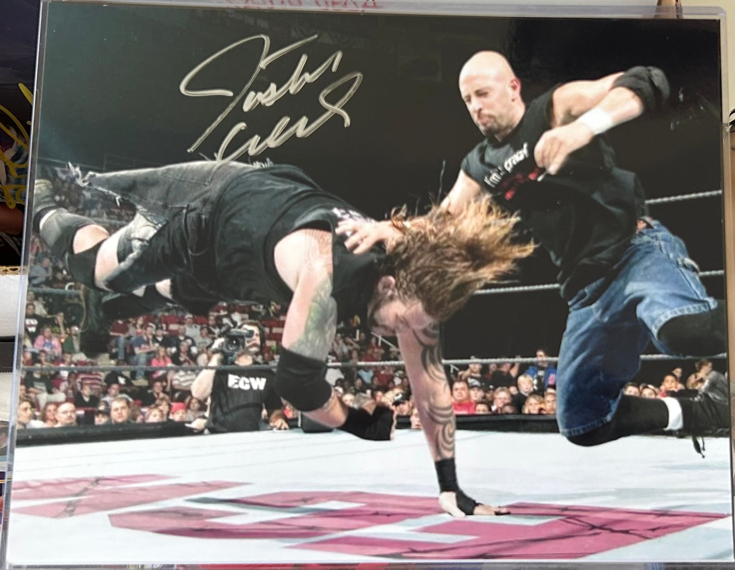 Justin Credible ECW Signed 8x10 Color Photo (Comes w/COA)