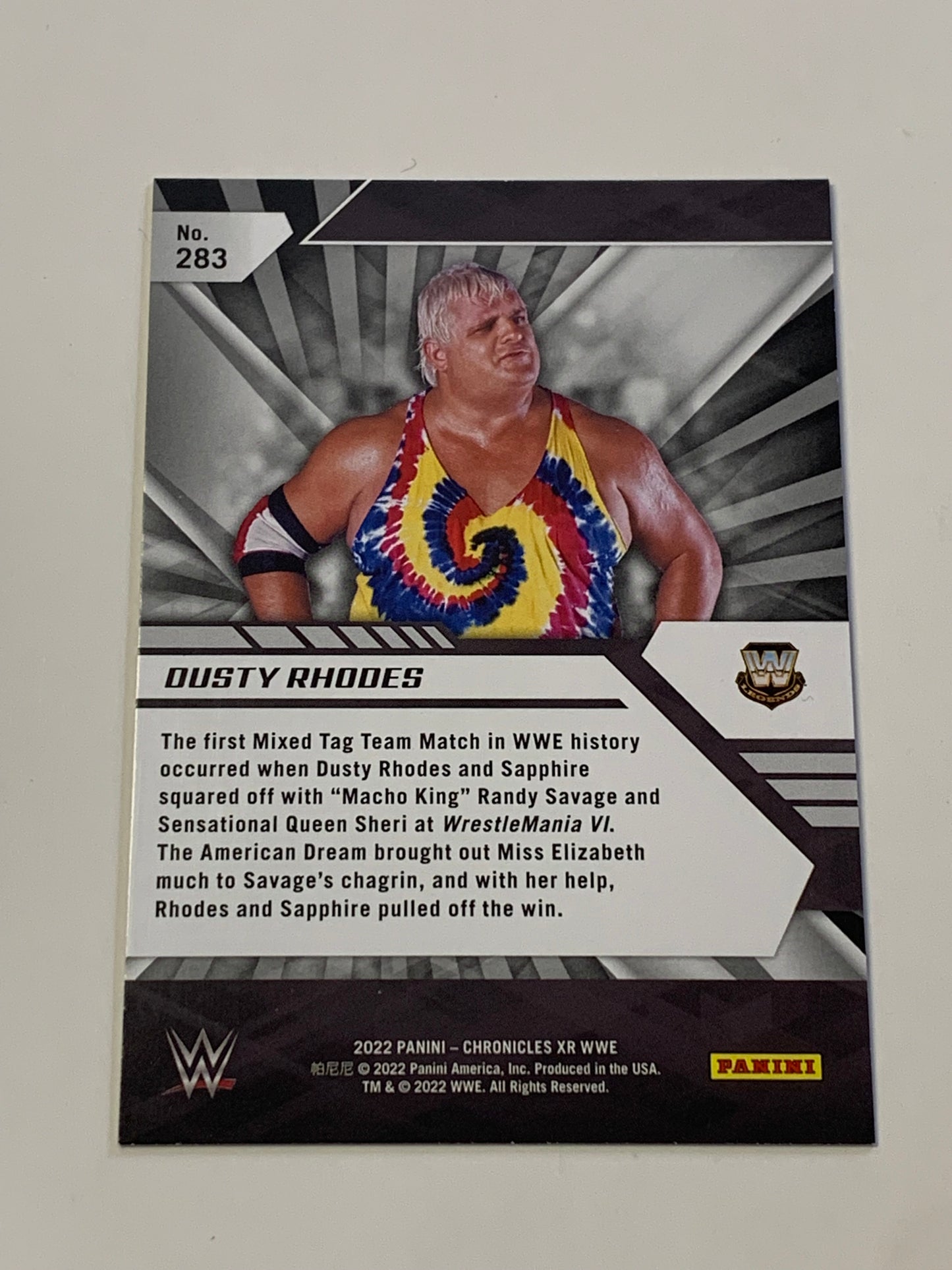 Dusty Rhodes 2022 WWE Chronicles XR Card