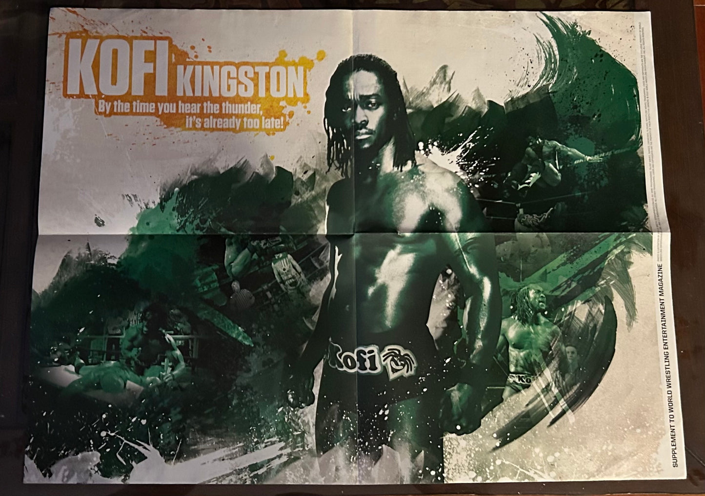 * Kofi Kingston WWE Full Color Poster