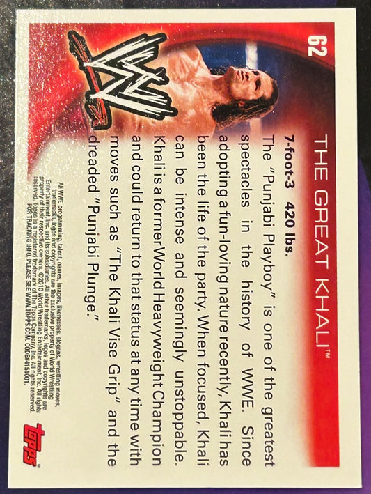 * The Great Khali 2010 WWE Topps Card