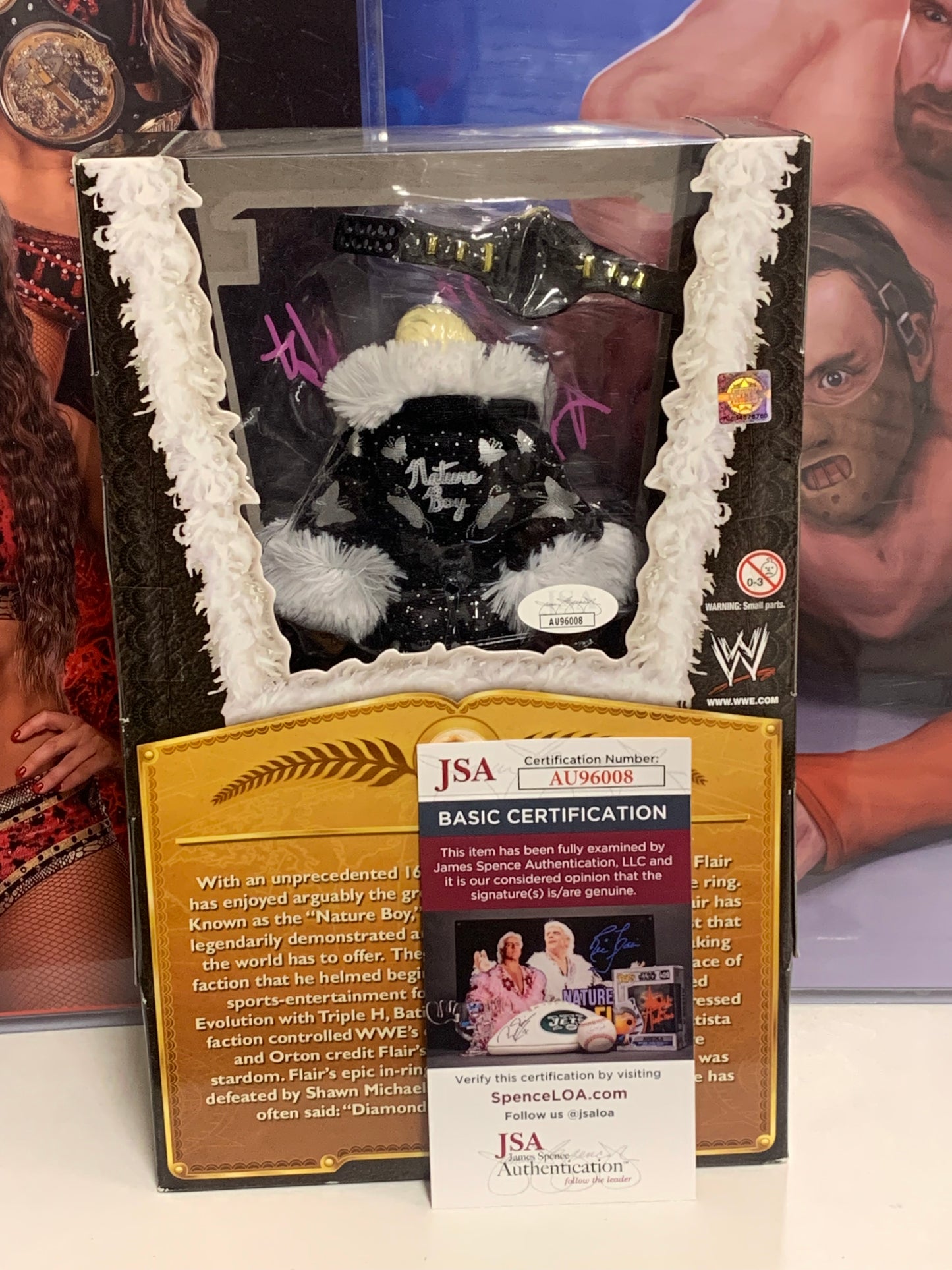 “The Nature Boy” Signed & Inscribed WWE Mattel Defining Moments Elite Action Figure (JSA COA)