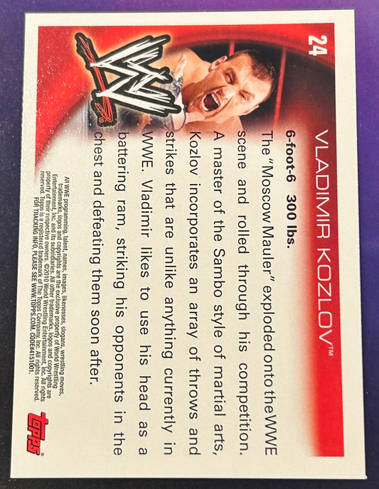 * Vladimir Kozlov 2010 WWE Topps Card