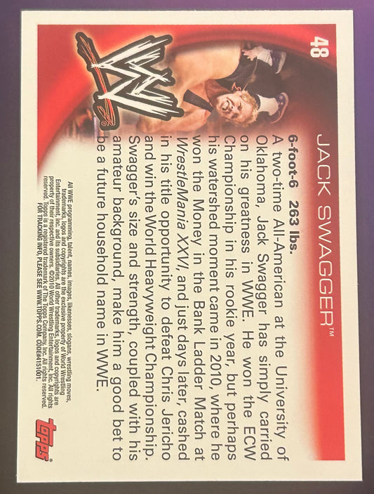 * Jack Swagger 2010 WWE Topps Card