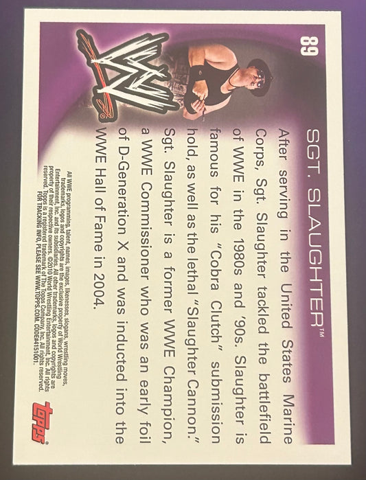 * Sgt Slaughter 2010 WWE Topps Card