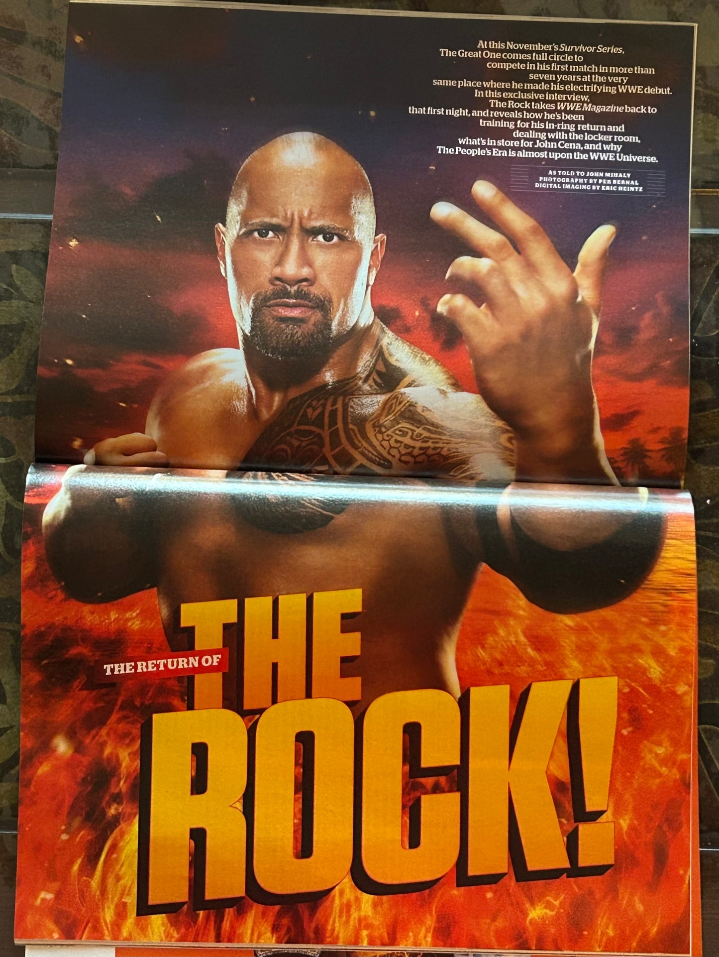WWE Magazine December 2011 (The Rock)