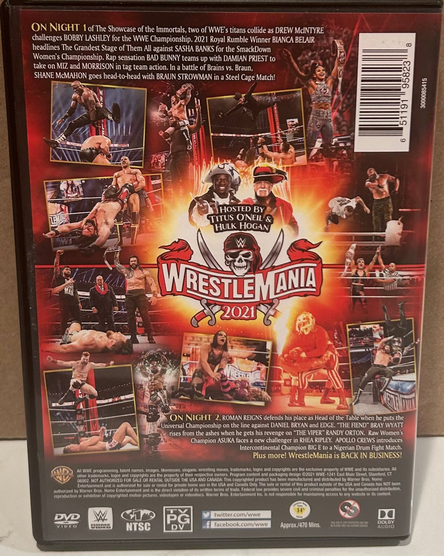 + WWE DVD “Wrestlemania 37” (3-Disc Set)