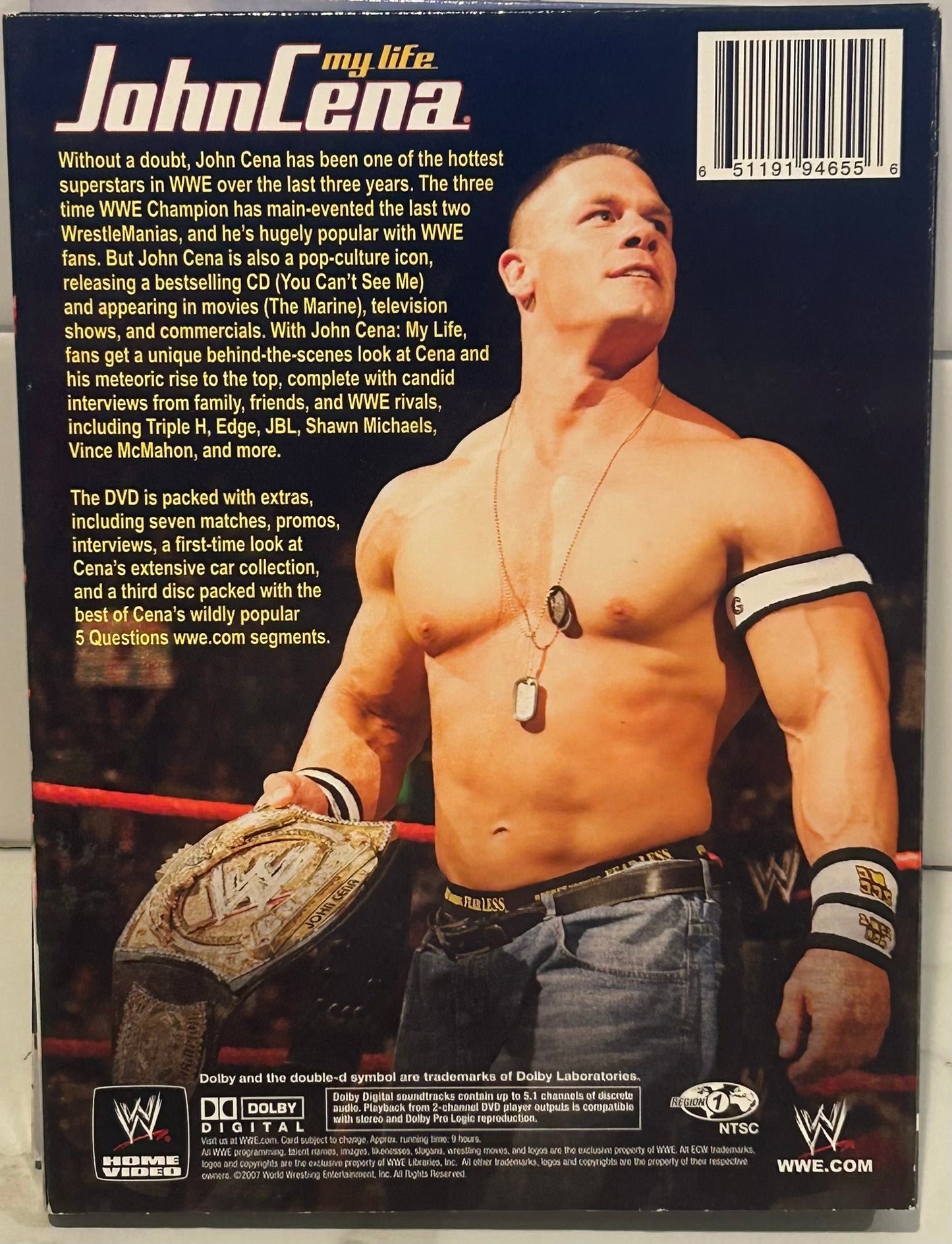 + WWE DVD “John Cena, My Life” (3-Disc Set)