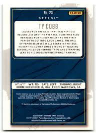 + Ty Cobb 2021 Panini Diamond Kings Card