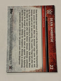 Dean Ambrose WWE 2015 Topps Chrome Refractor Card