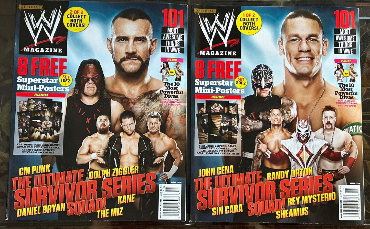 * WWE Magazine Nov 2012 (You get both Collectible Covers)