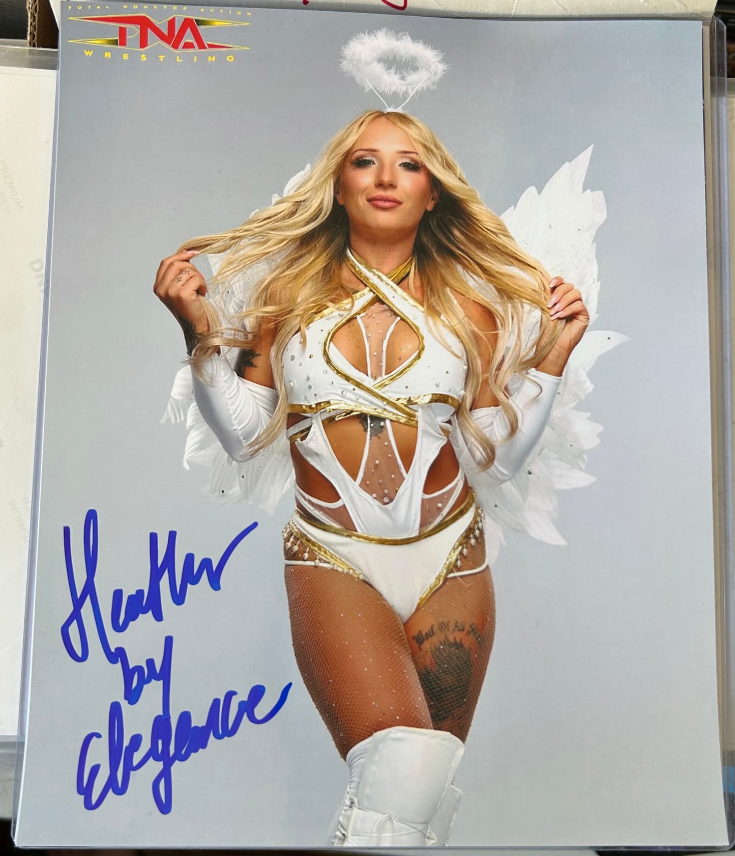 Heather By Elegance Signed 8x10 Color Photo (Comes w/COA)