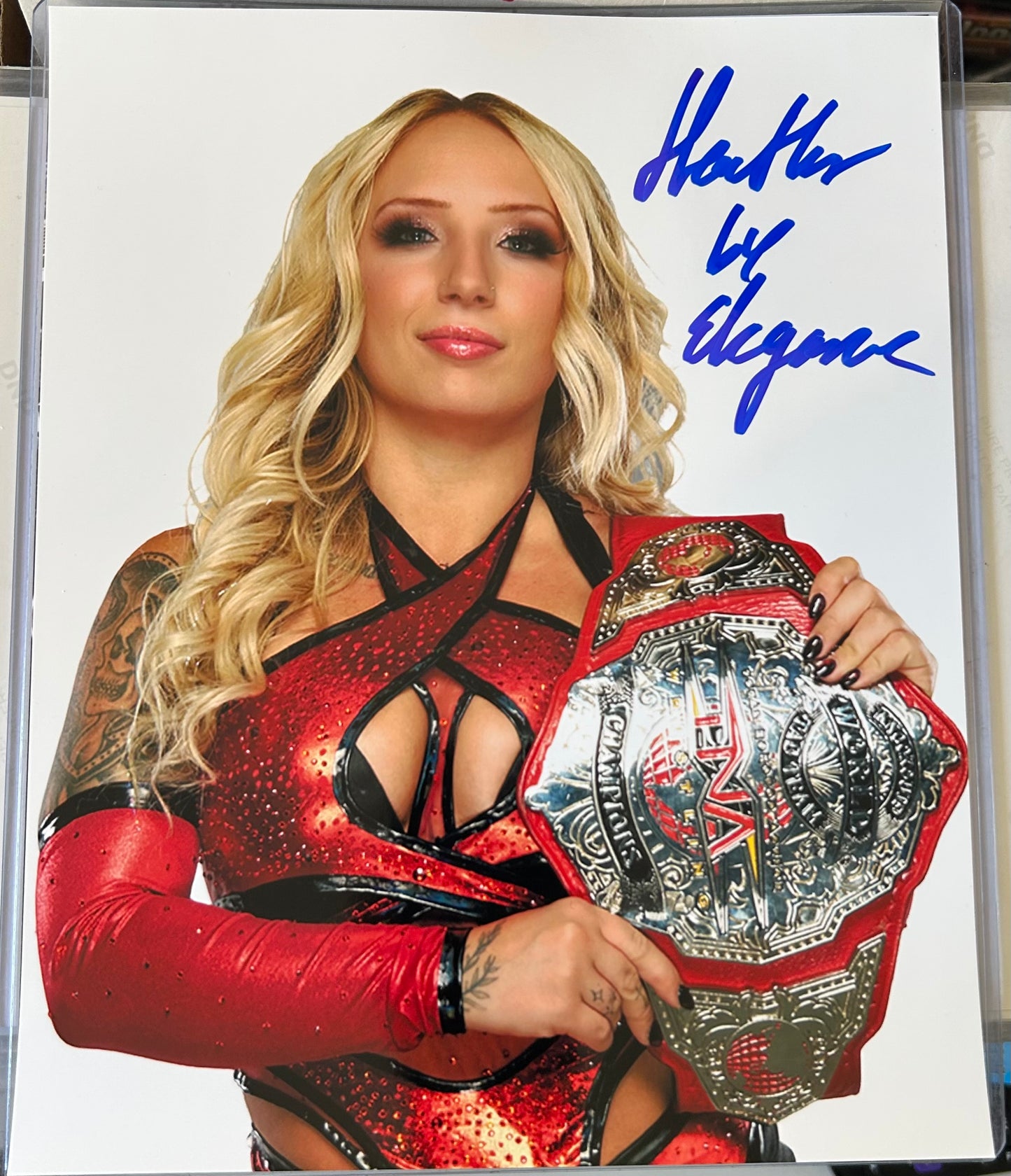 Heather By Elegance Signed 8x10 Color Photo (Comes w/COA)