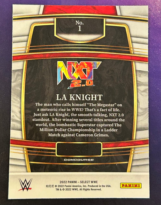 * LA Knight 2022 Panini Select NXT WWE Card