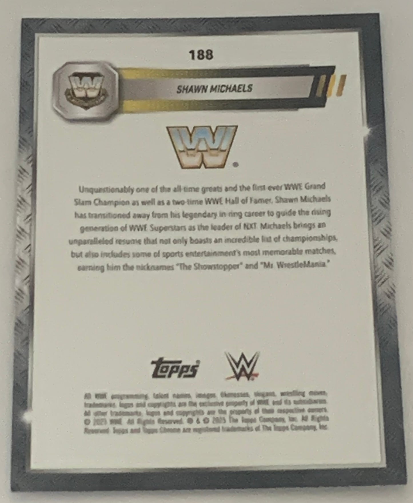 Shawn Michaels HBK 2025 WWE Topps Chrome Green & Black Refractor