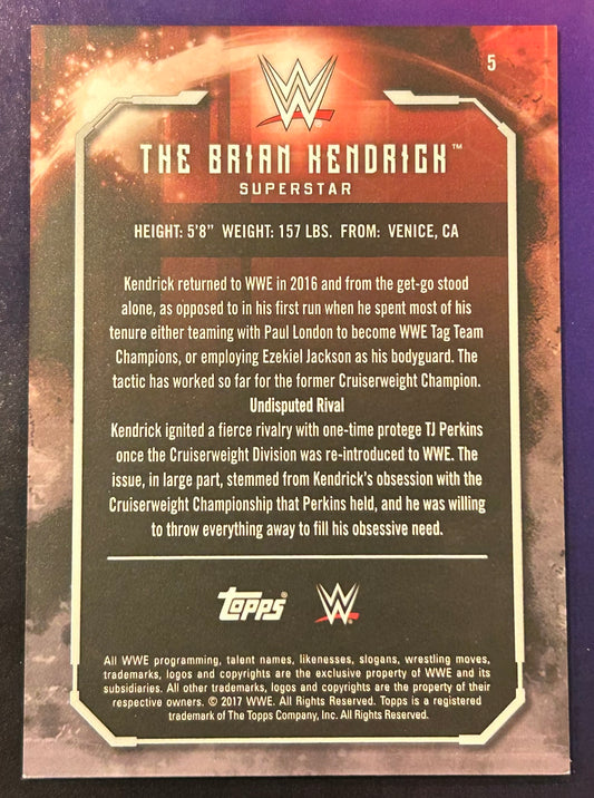 * Brian Kendrick 2017 WWE Topps Undisputed BLUE Parallel Card