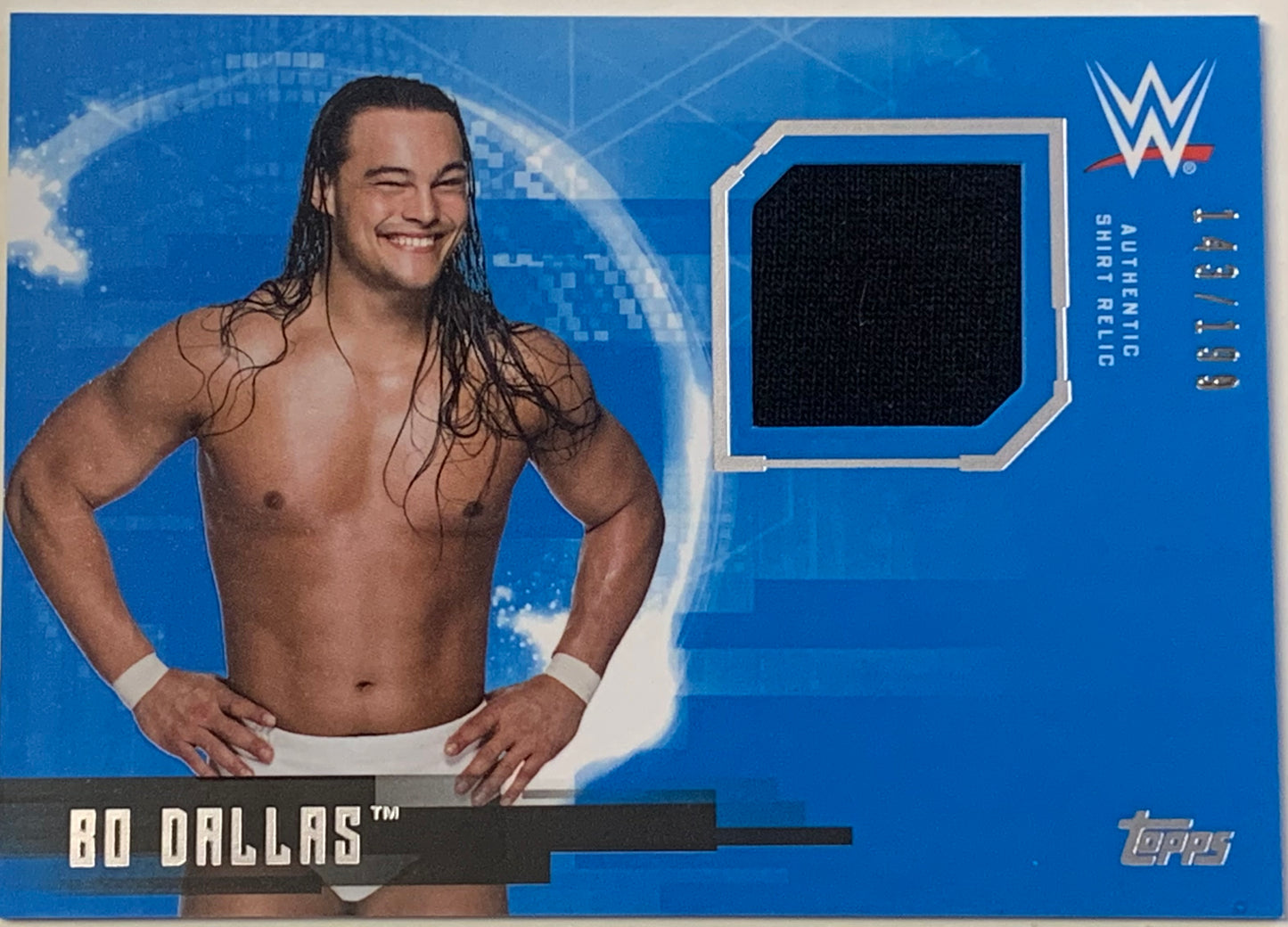 Bo Dallas 2017 WWE Topps Undisputed Authentic Relic Card #143/199 (Uncle Howdy)