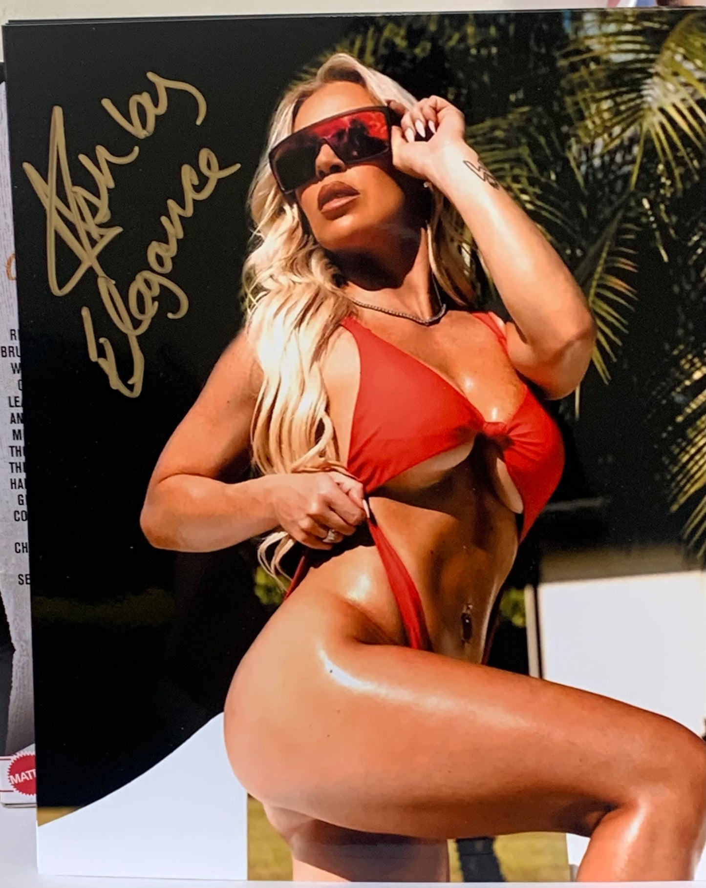 Ash by Elegance (Dana Brooke) SIGNED 8x10 Color Photo (Comes w/COA)