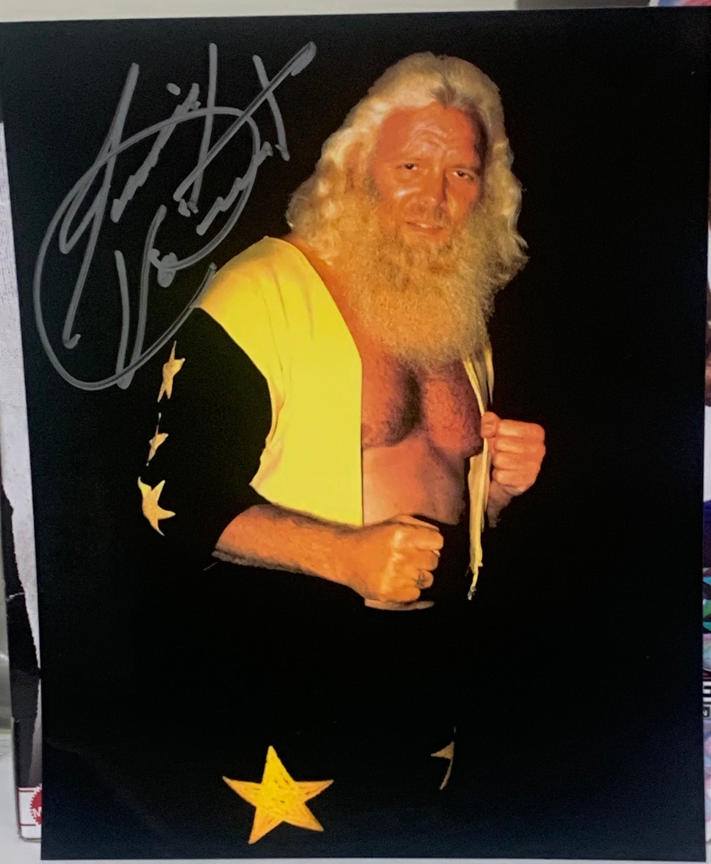 Jimmy Valiant Signed 8x10 Color Photo (Comes w/COA)