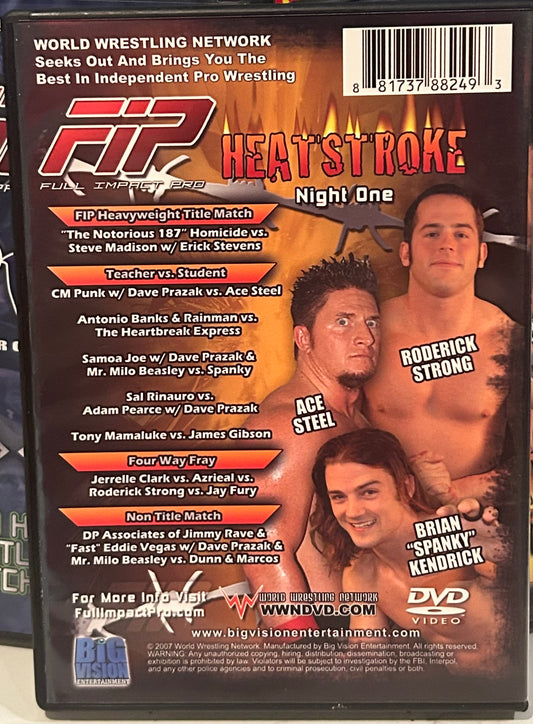 + FIP DVD “Heatstroke Night 1” (CM Punk, Samoa Joe, Homicide & so much more)