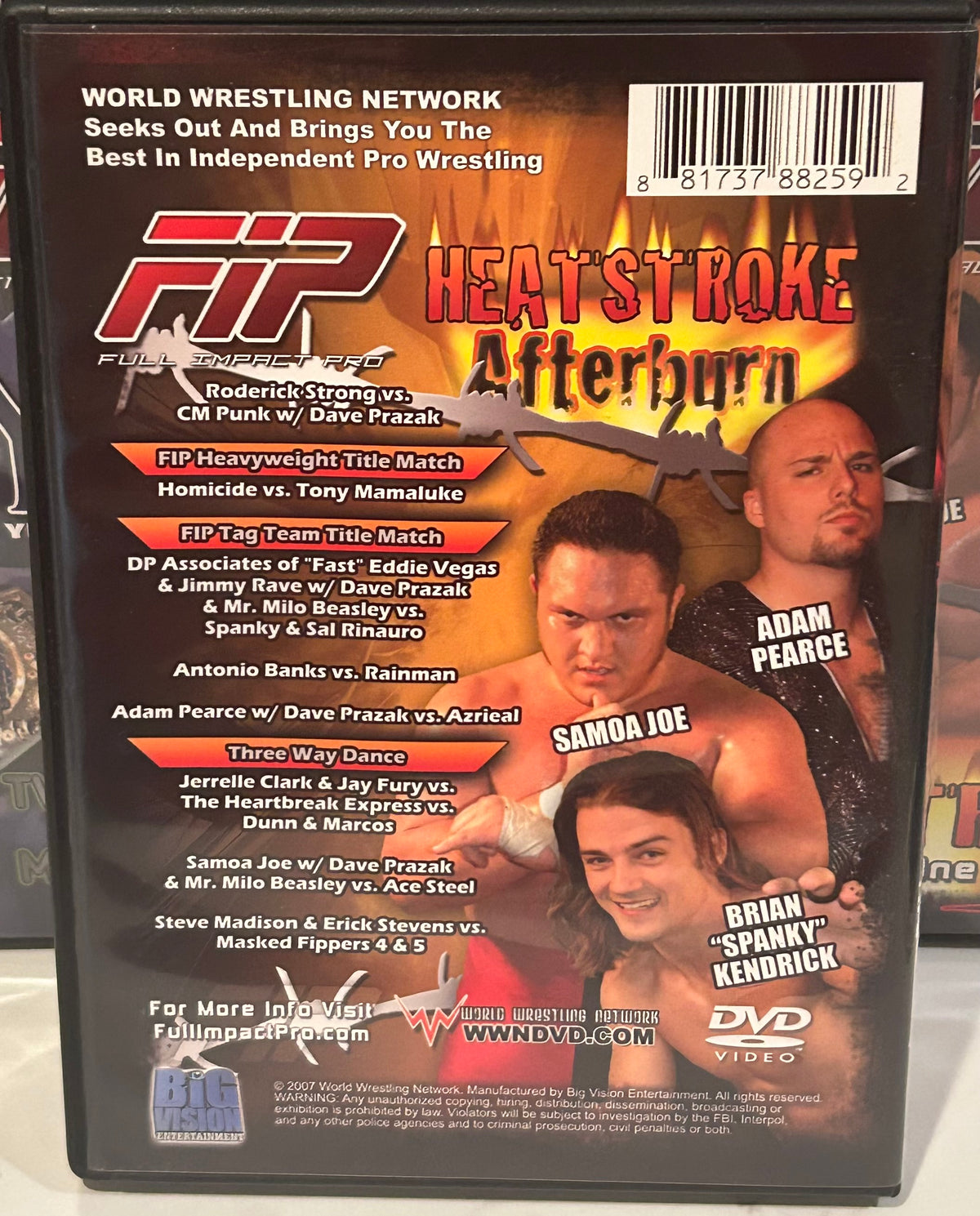 + FIP DVD “Heatstroke Night 2” (CM Punk, Samoa Joe, Homicide & so much more)