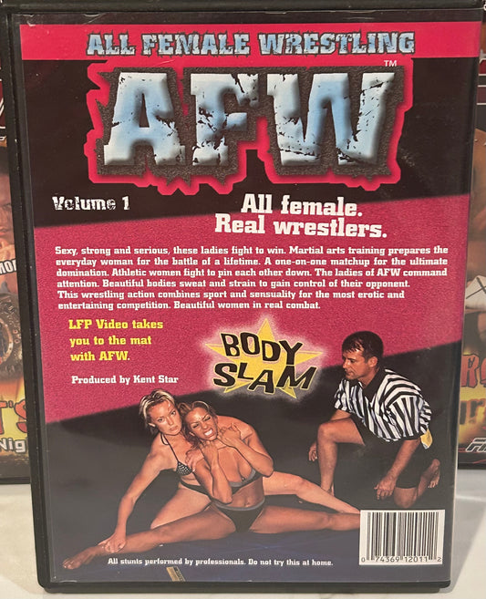 + AFW DVD “All Female Wrestling Vol 1” Body Slam