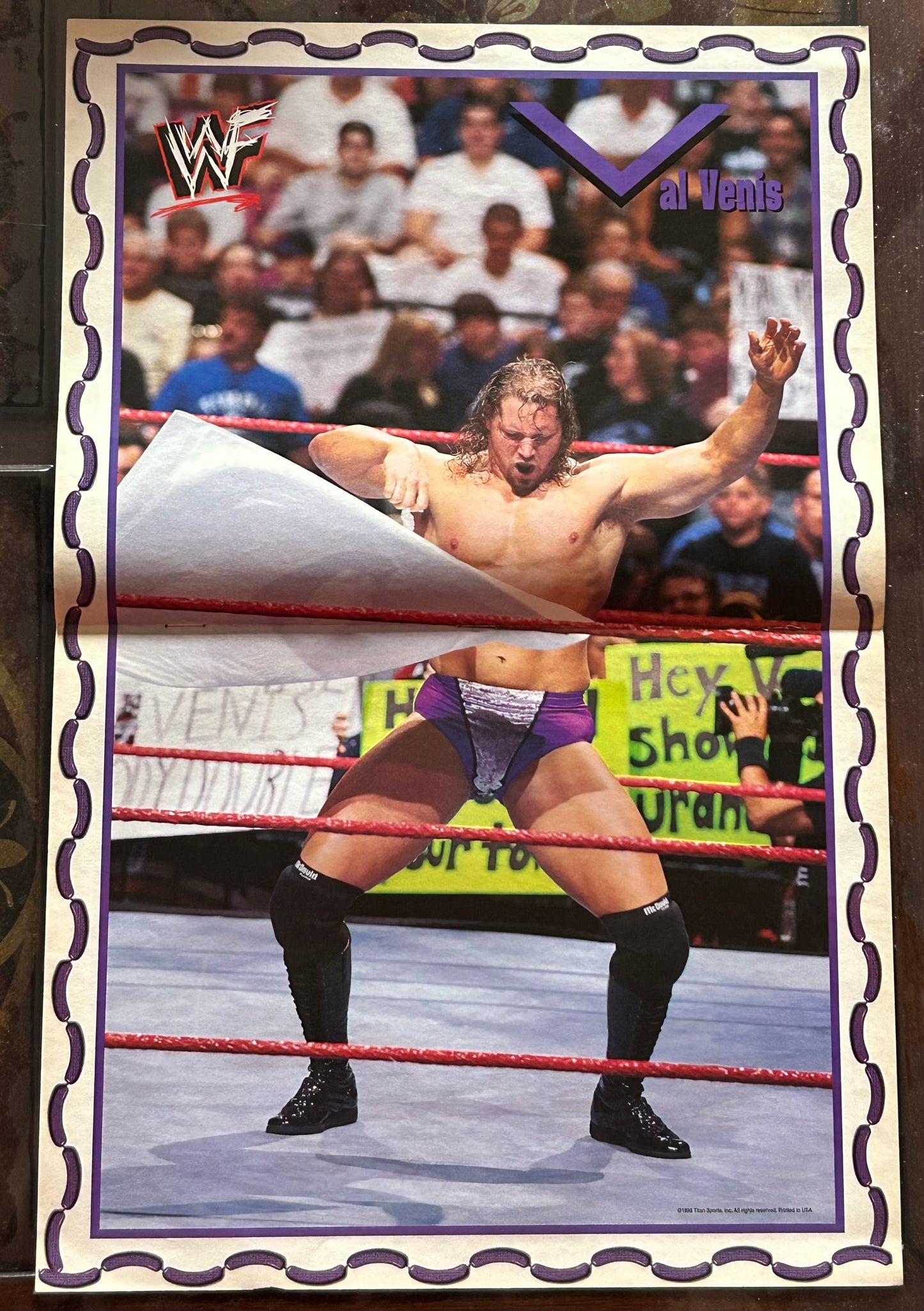 * Val Venis WWE Full Color Pull-out Poster
