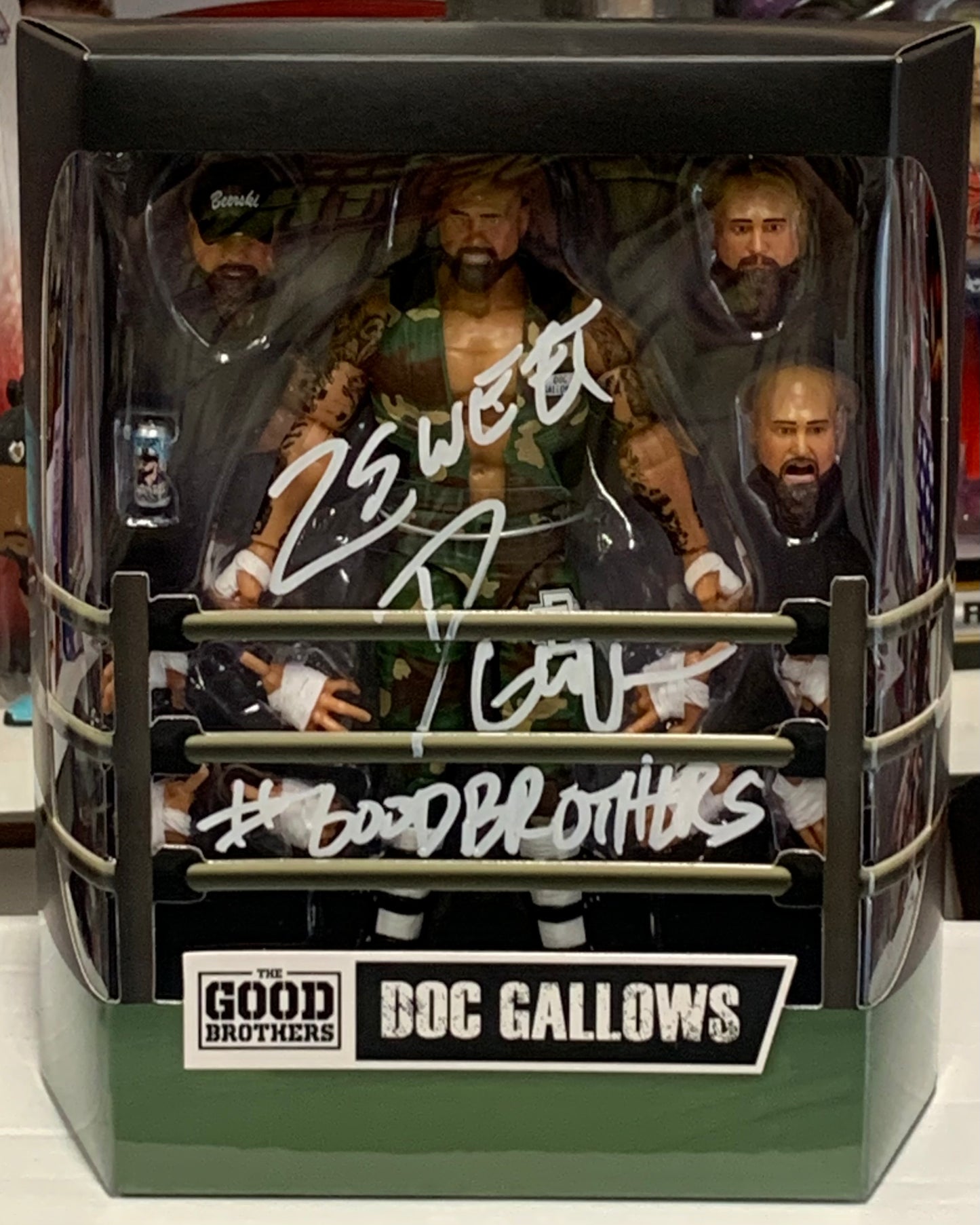 Doc Gallows SIGNED Impact Ultimate Super 7 Action Figure (Comes w/COA)