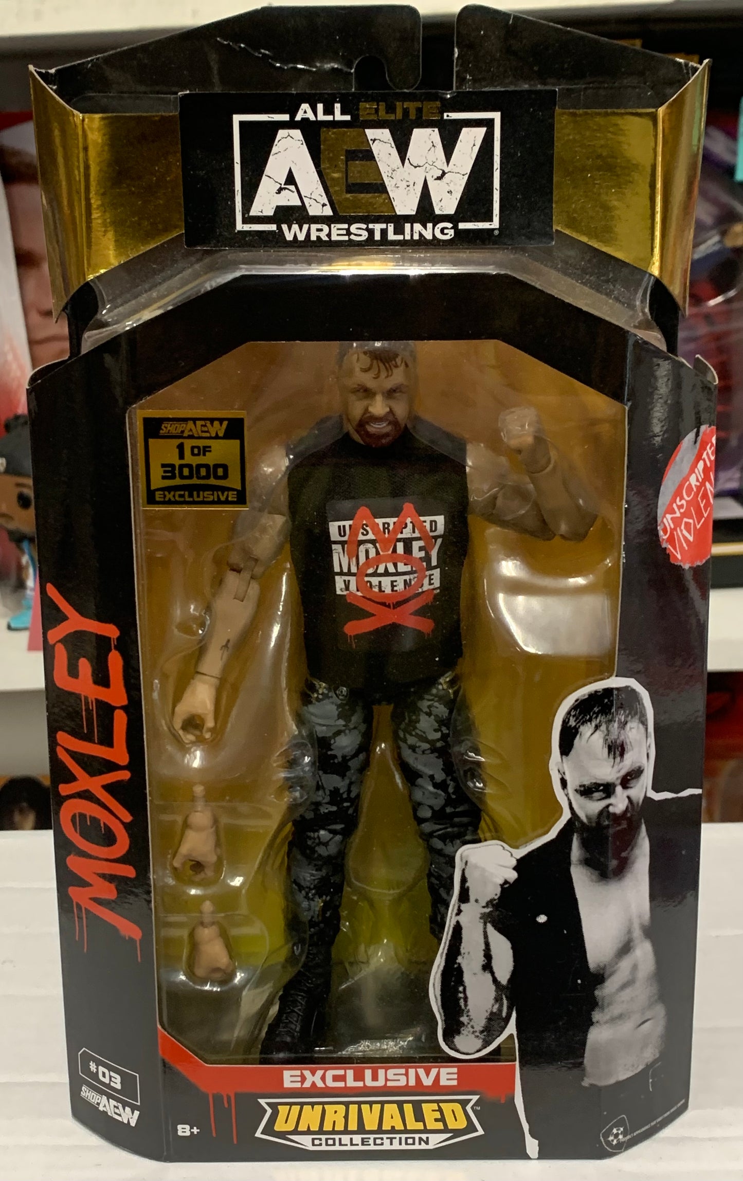 Jon Moxley AEW Limited Edition Chase Figure #’ed/3000 w/case