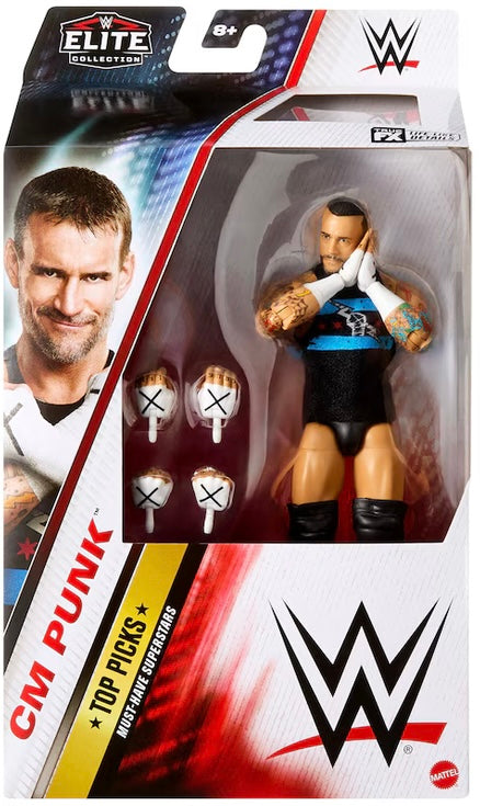 CM Punk WWE mattel TOP PICKS Elite Action Figure (Sealed, Brand New)