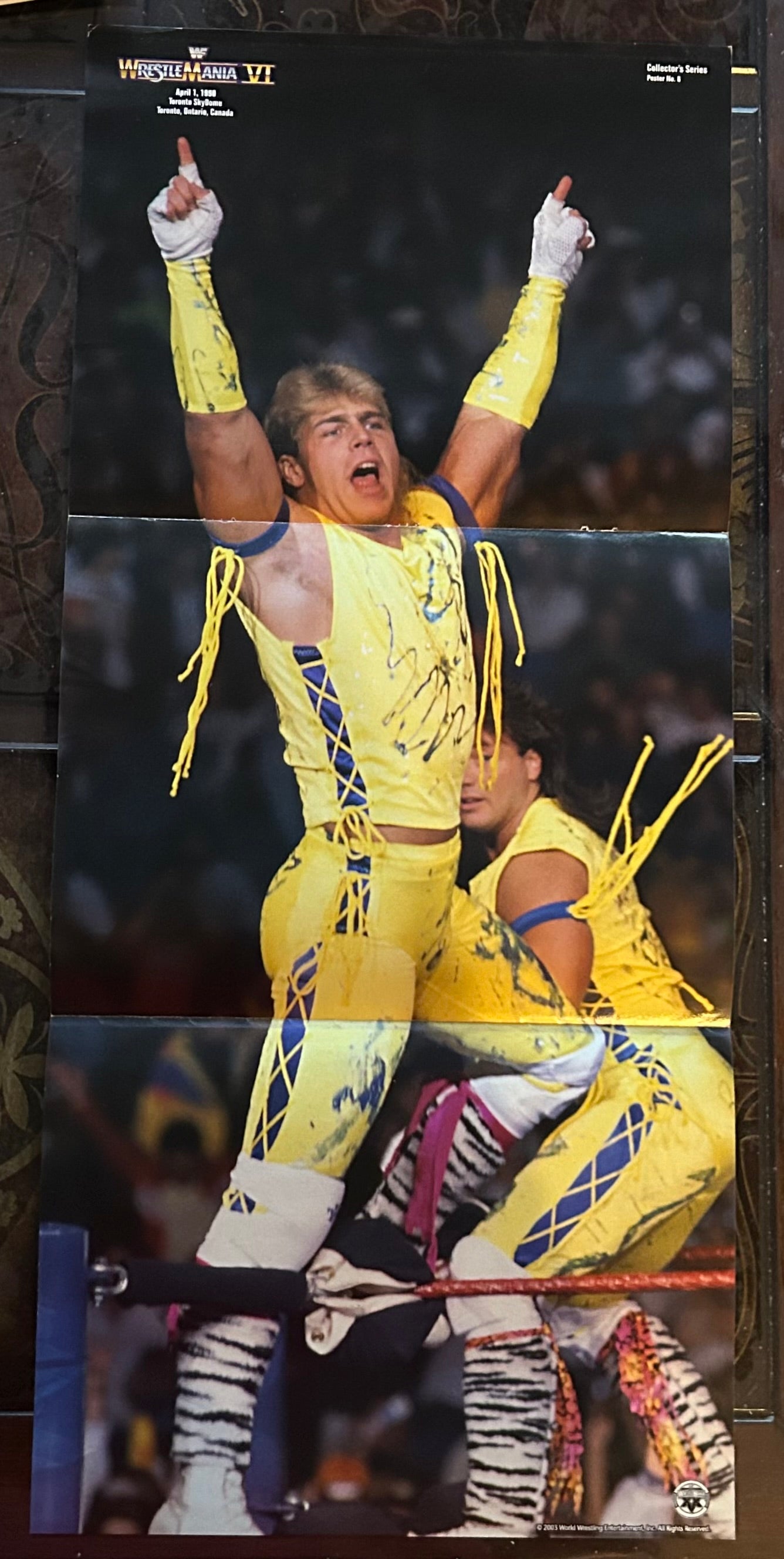 * The Rockers WWE Wrestlemania 6 Full Color Pull-out Poster