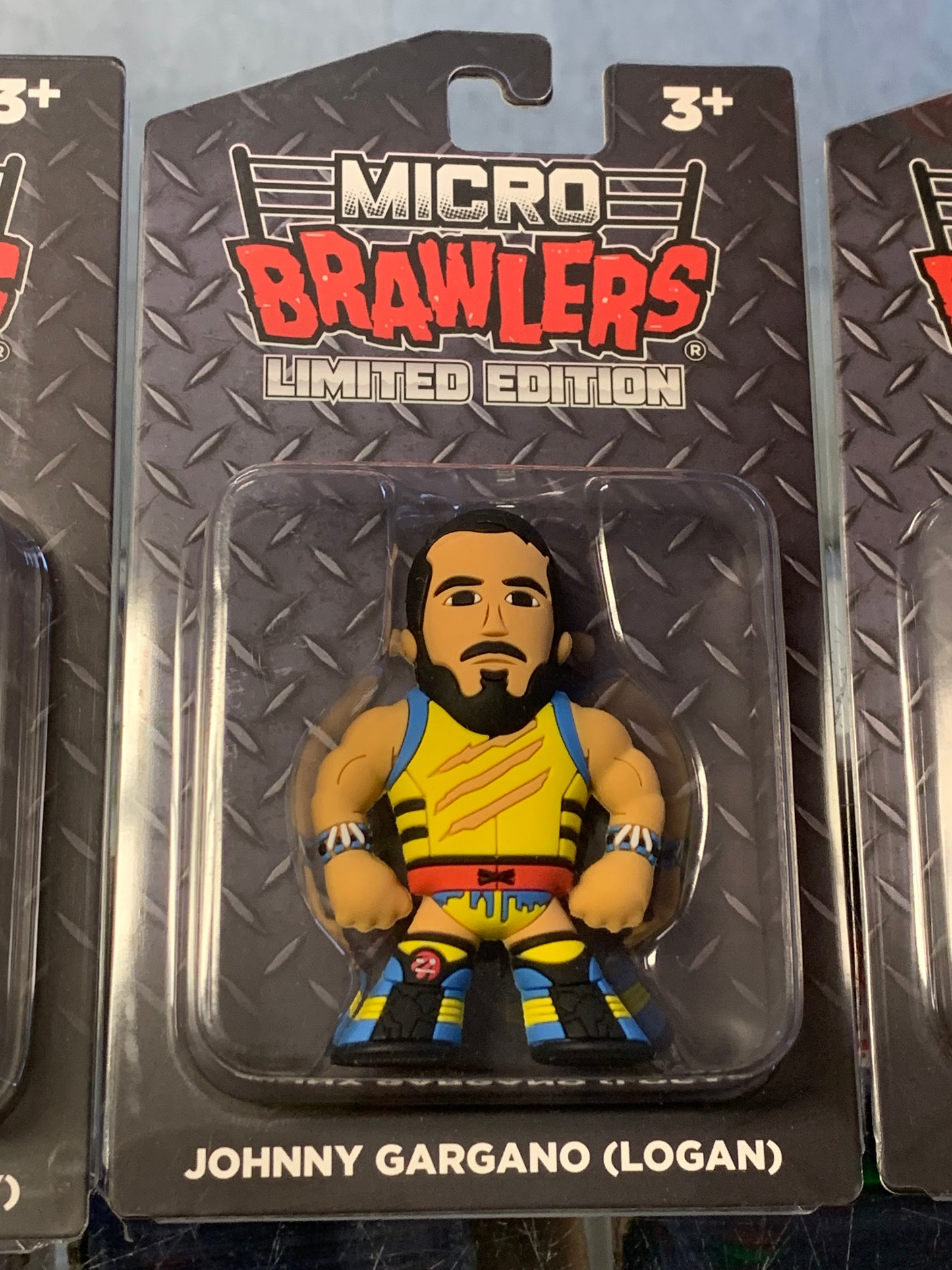 Johnny Gargano Lot of 3 Limited Edition Micro Brawlers (Johnny Wrestling)
