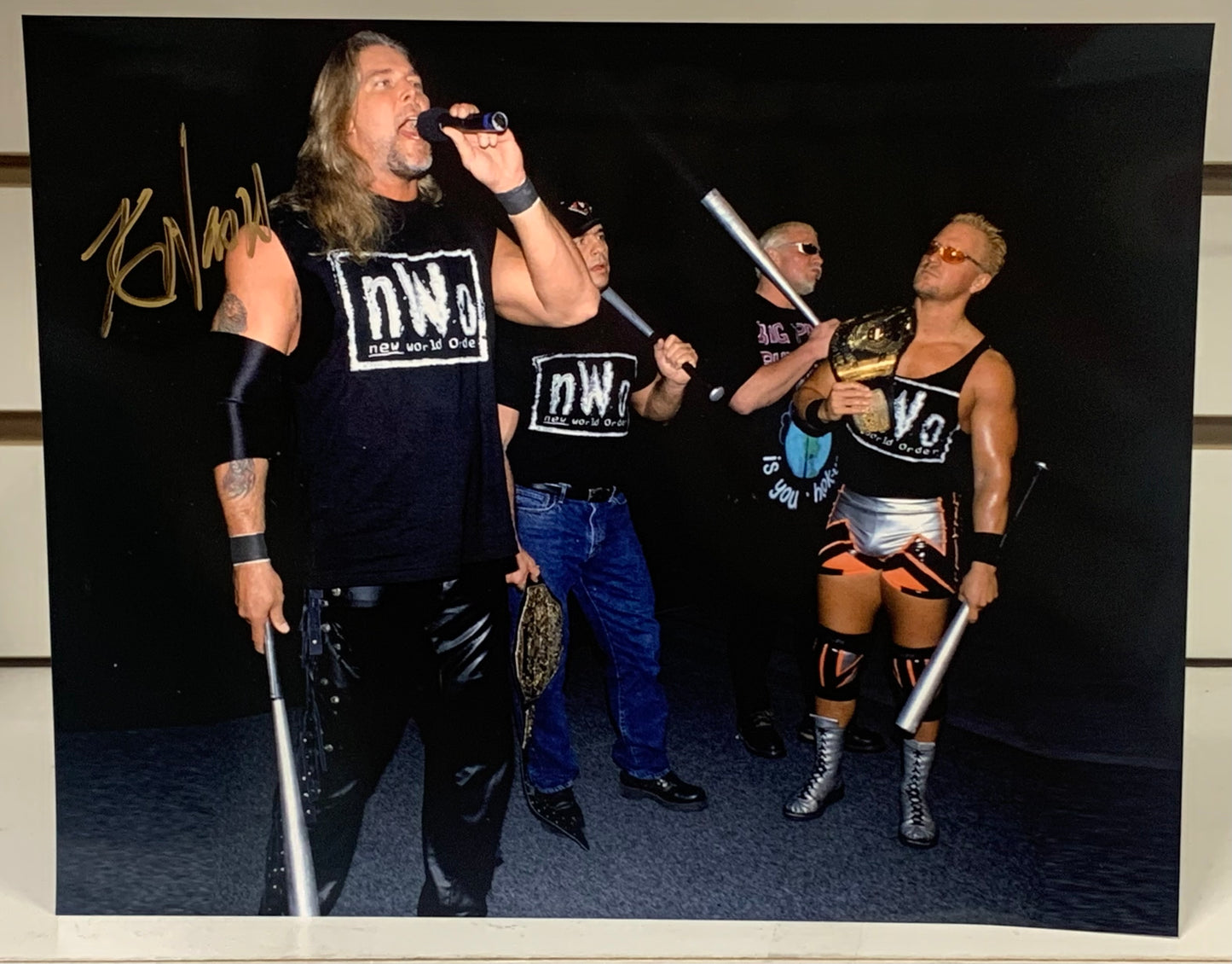 Kevin Nash Signed WWE 8x10 Color Photo NWO (Comes w/COA)