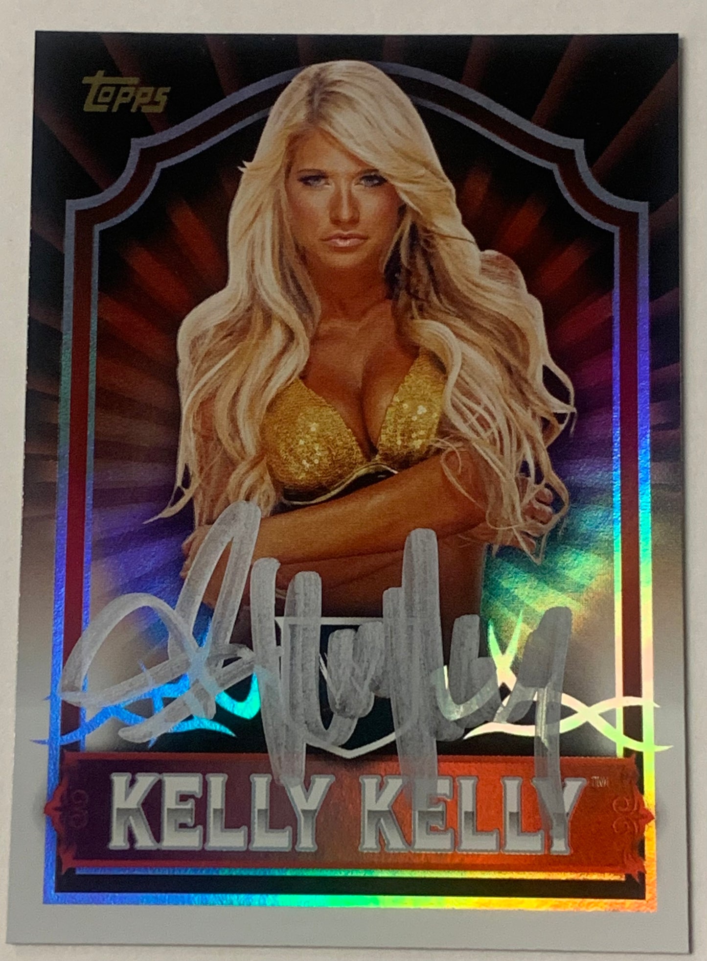 Kelly Kelly 2011 WWE SIGNED Topps Classic Card COA