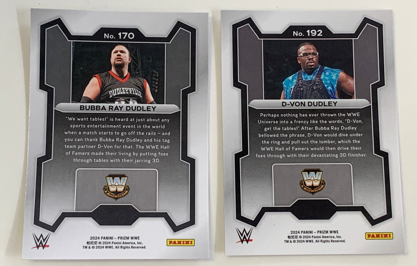 The Dudley Boyz (Bubba Ray & D-Von) 2024 WWE Prizm Cards