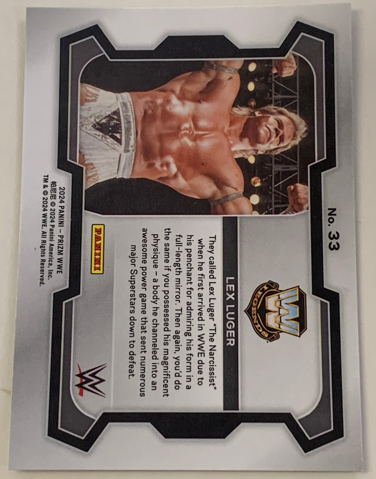 Lex Luger 2024 WWE Panini Prizm Card
