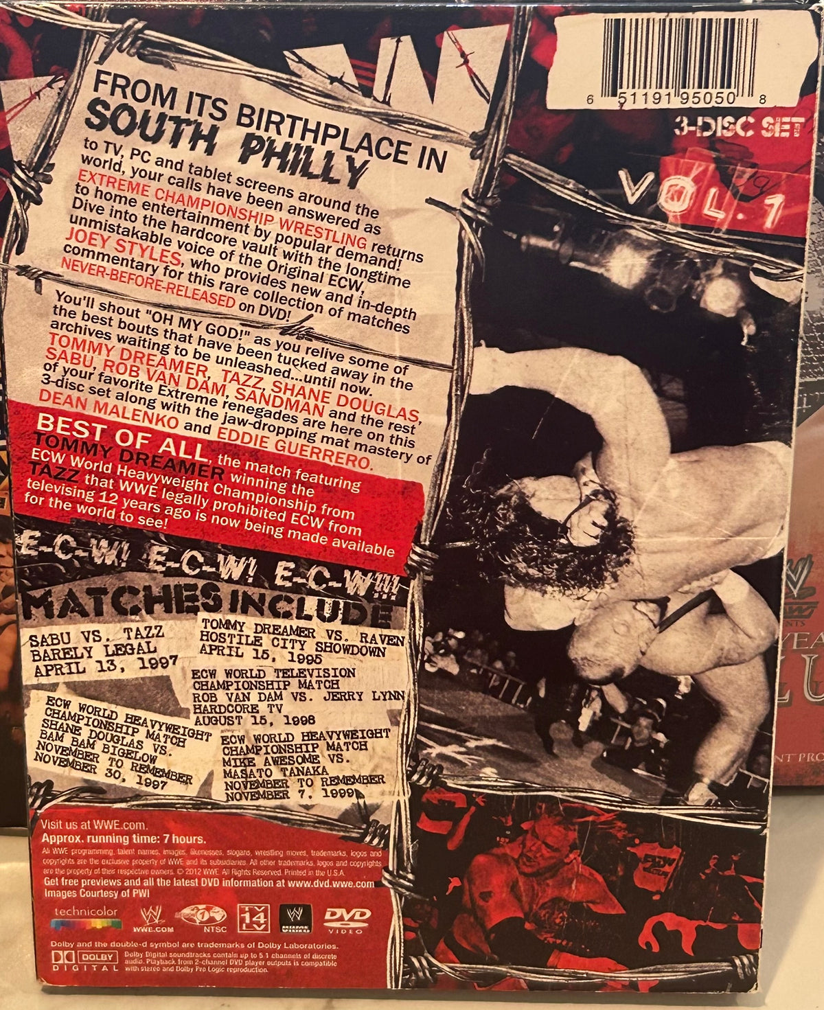 + ECW DVD “Unreleased Volume 1” (3-Disc Set)