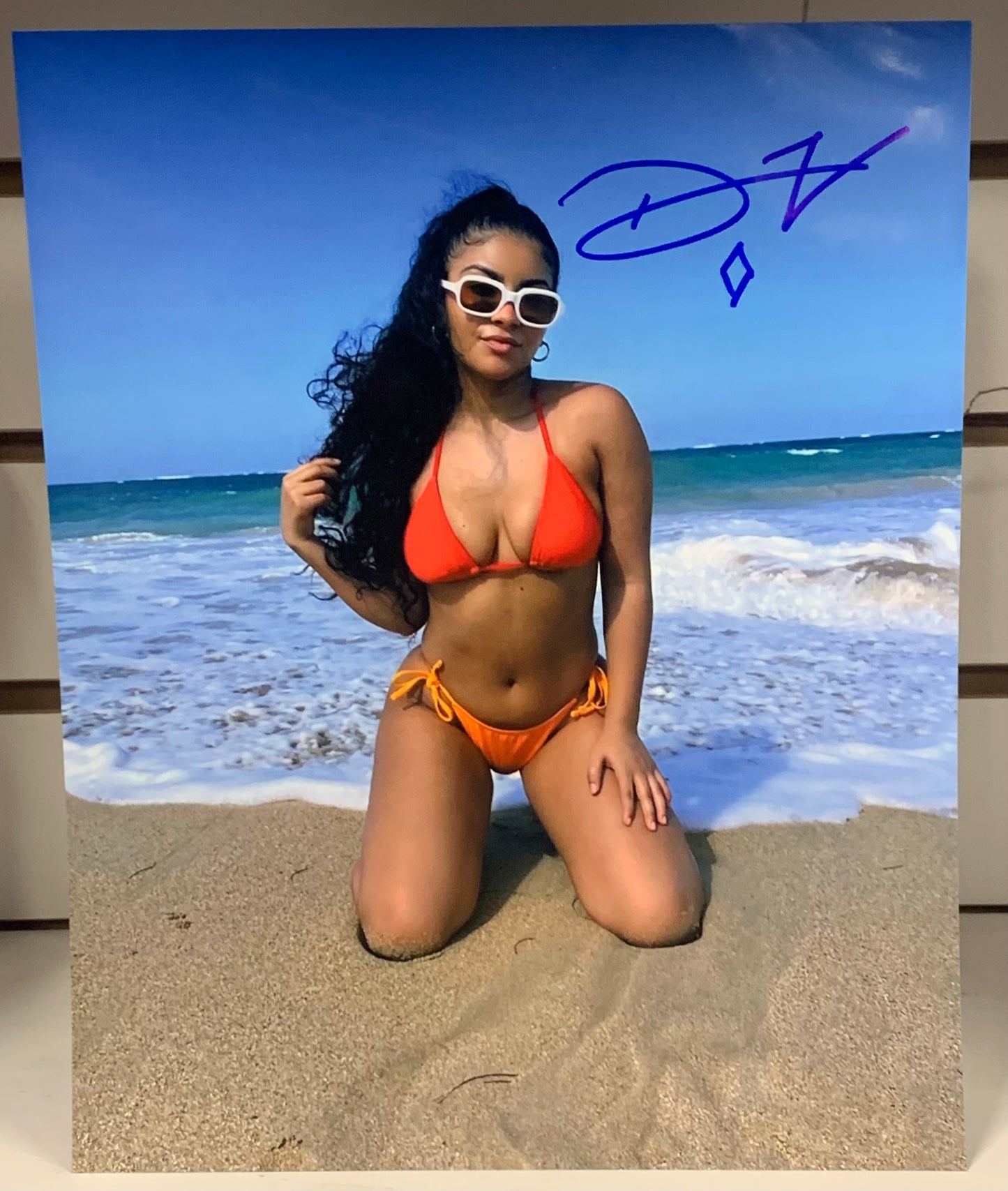 Diamond Virago Signed Color Photo HOG (Comes w/COA)