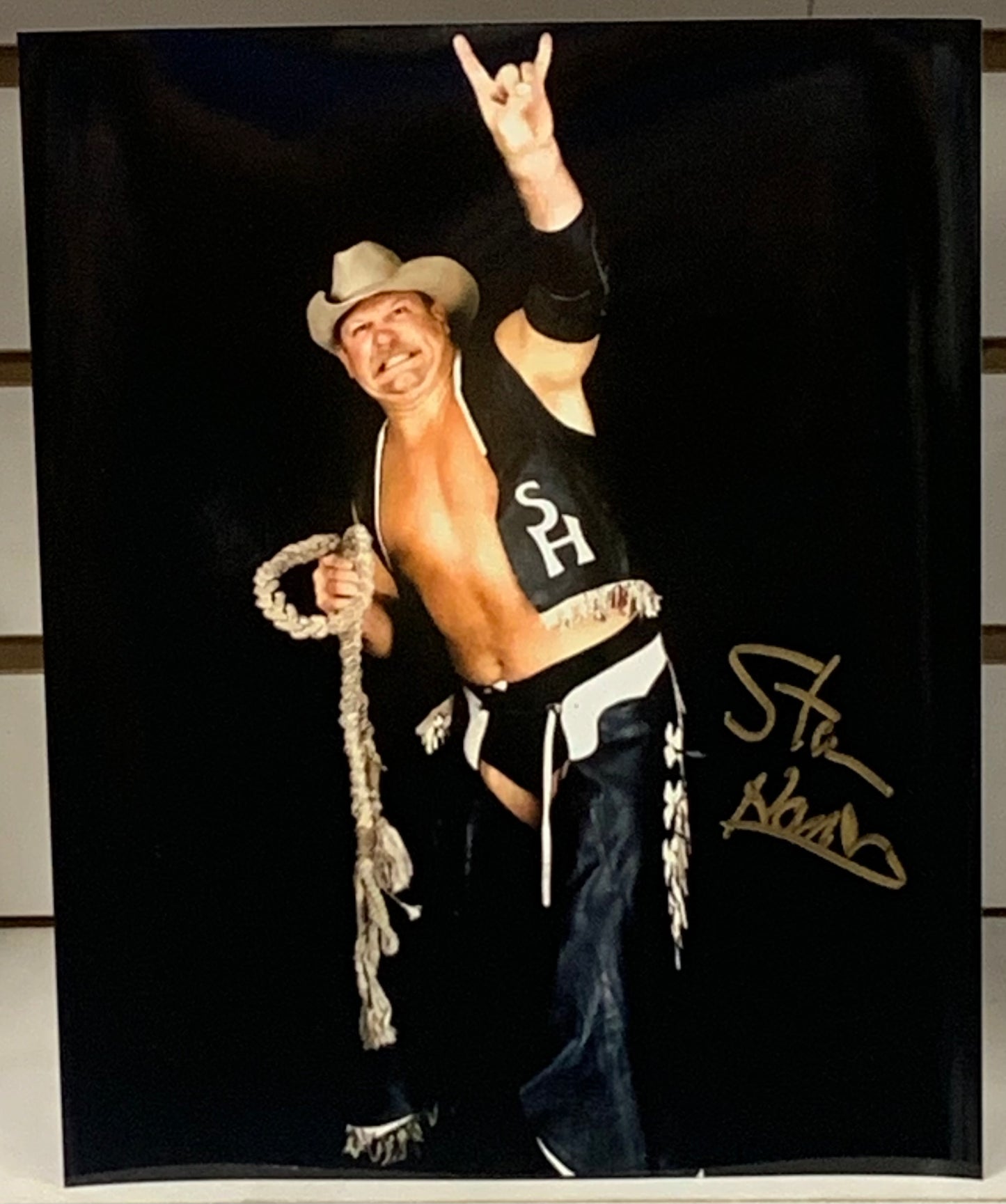 Stan Hansen Signed 8x10 Color Photo WWE HOF (Comes w/COA)