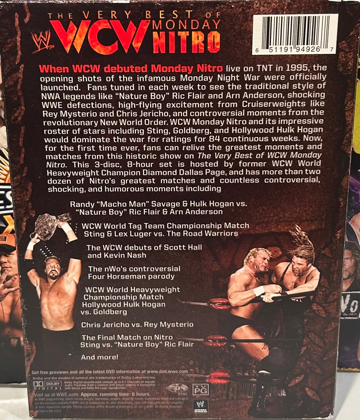 + “The Very Best of WCW Monday Nitro DVD’s” (3-Disc Set)
