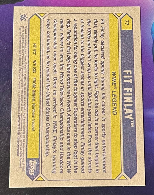 * Fit Finlay 2017 WWE Topps Heritage Card