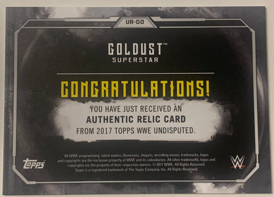Goldust 2017 WWE Topps Undisputed Authentic Relic Card #130/199