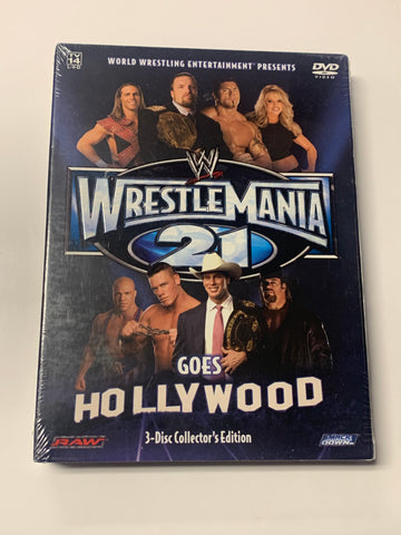 WWE WrestleMania 21 DVD (Sealed) 3-Discs