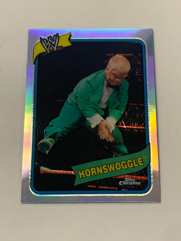 Hornswoggle 2008 WWE Topps Chrome Heritage REFRACTOR Card