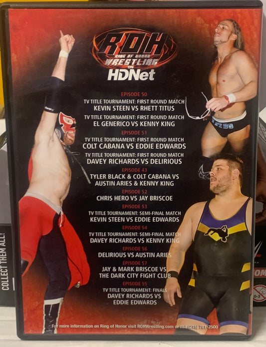 ROH Ring of Honor DVD ROH on HDnet Vol. 6 Steen, Briscoes (Signed by Colt Cabana)