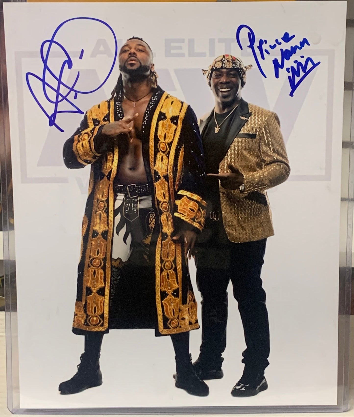 Swerve Strickland & Prince Nana AEW Signed Photo COA